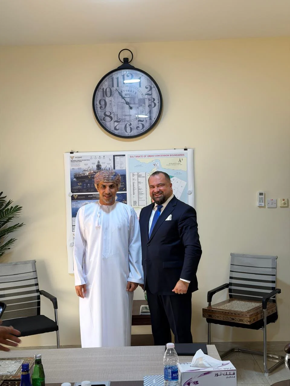 Vectrance Energy representatives during an engagement with the Ministry of Labour in Muscat
