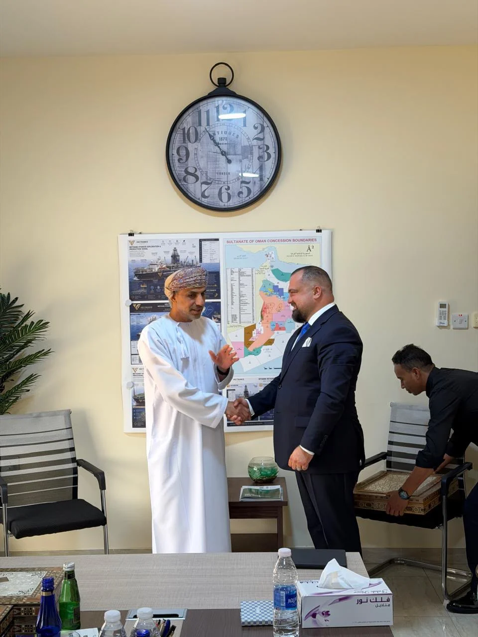 Vectrance Energy representatives during an engagement with the Ministry of Labour in Muscat